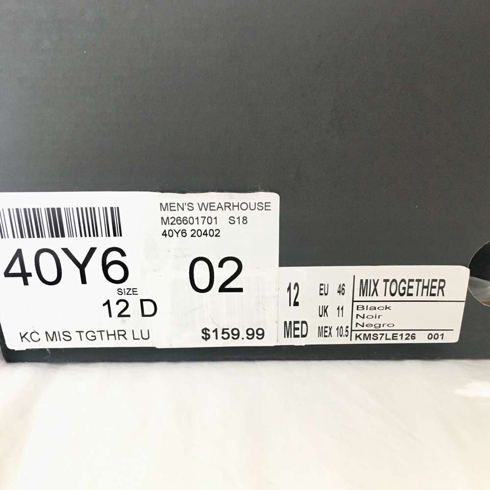 Kenneth Cole | Mix-Er Black Oxford Dress Shoes - Picture 3 of 7